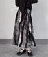 Blurred Print Skirt